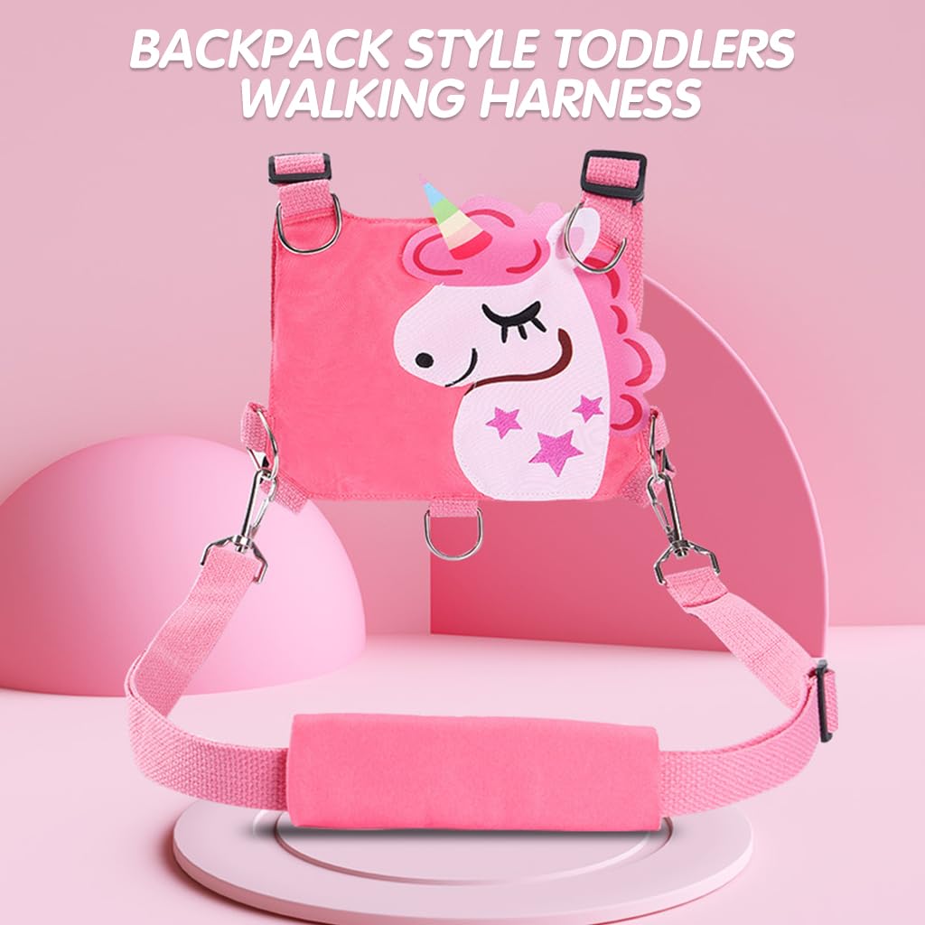 SNOWIE SOFT 3 in 1 Baby Walking Support Toddlers Walking Harnesses with Strap Cartoon Pink Unicorn Toddler Harness Kids Assistant Strap Toddler Walking Harnesses for Toddler 1-3 Years Olds SNOWIE SOFT 3 in 1 Baby Walking Support Toddlers Walking Harnesses with Strap Cartoon Pink Unicorn Toddler Harness Kids Assistant Strap Toddler Walking Harnesses for Toddler 1-3 Years Olds